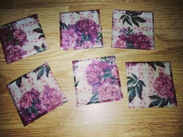 luminarc case za vino: Drveni dekupaz podmetaci mogu kao poklon za 8 mart bice umotani u — 2