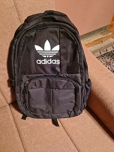 Bicikli: Adidas ranac – crni, sa belim Originals (Trefoil) logotipom napred. - — 1