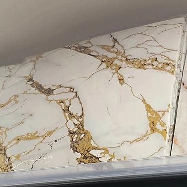 Home Decor: Dekorativne PVC samolepljive ploče/paneli sa efektom mermera 60x60cm — 7