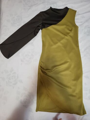 dugacke haljine svecane: Color - Khaki, Other sleeves — 2