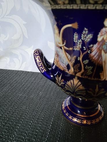 Other Home Decor: Cup,vaza 1960g+ nov grcki,porcelanski,rucno oslikan 24 kar.zlatom — 5