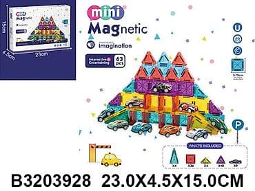 delovi za decije automobile na akumulator: Magnetne Puzzle Kristali – set za kreativnu gradnju sa magnetnim — 1