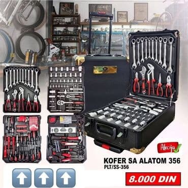Pneumatic Tools & Compressors: Kofer sa alatom 356 (PLT/SS-356) Sveobuhvatan set alata u robusnom — 1