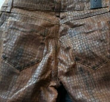 kožne pantalone: XS, Normalan struk, Čino — 5