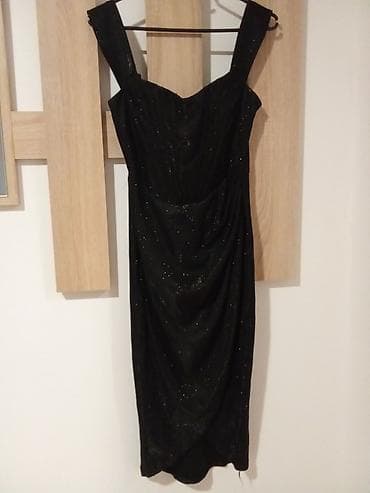 Men's Footwear: Elegantna crna večernja haljina sa štras sjajem - Boja: crna sa — 2