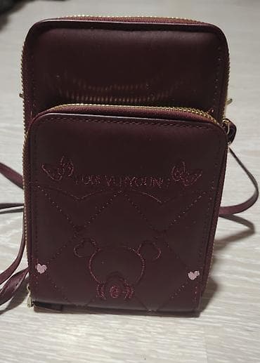 muska torba na rame: Mini crossbody torbica za telefon “Forever Young” – bordo - — 2