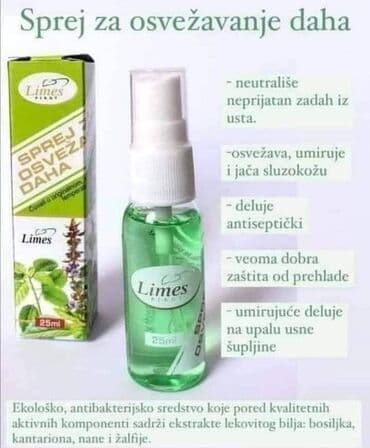 abs sapun i porodicna krema: Limes sprej za osvežavanje daha u praktičnom pakovanju od 25ml — 6