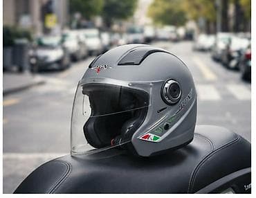 silver i polo: Moto / Skuter kaciga FGN sa vizirom Kvalitetna FGN moto kaciga — 2