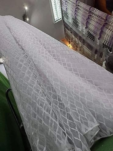 posteljina po meri: Zavese od tila sa bogatim vezom – više dezena - Materijal: proziran — 10