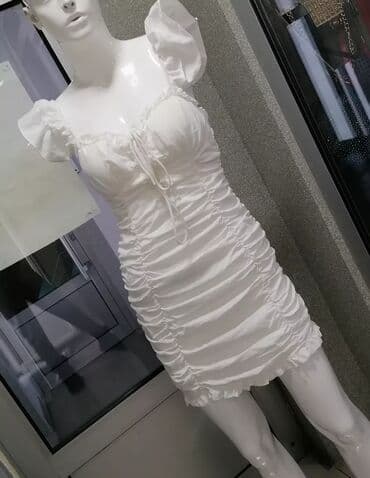 bajkerska jakna sa krznom: S (EU 36), color - White, Cocktail, Short sleeves — 4