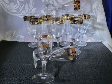 kristalne čaše prodaja: Case kristal za vino 10kom.,iz 70ih. Case perfektne,sve na njima — 7