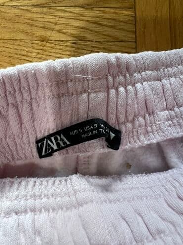 zara cargo pantalone: Zara, S (EU 36), Jednobojni, bоја - Roze — 2