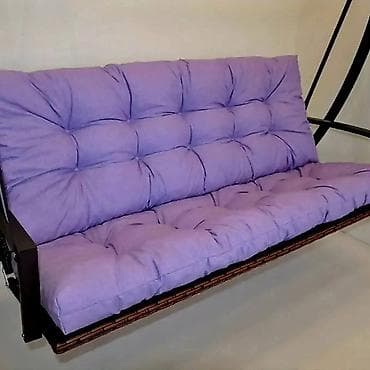 Jastuci: Jastuci za dvorišnu ljuljašku – trosed - Udobni, debeli jastuci sa — 6