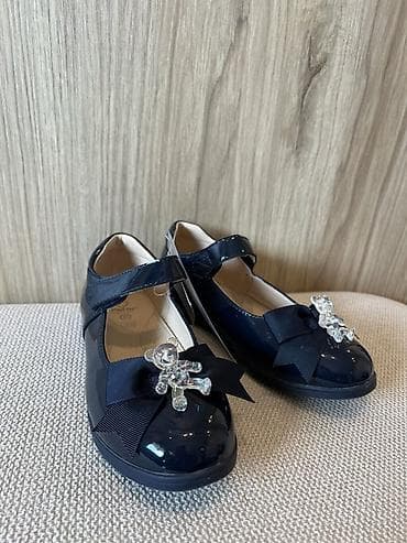 kragujevac obuca: Dečije lakovane cipelice – tamnoplave, sa kaišićem na čičak. - — 3