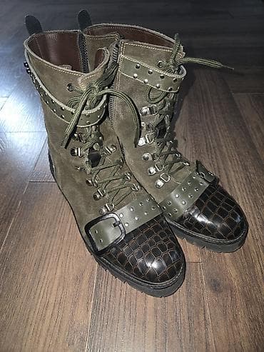 Ženska odeća: Čizme, 39, bоја - Maslinasto zelena — 1