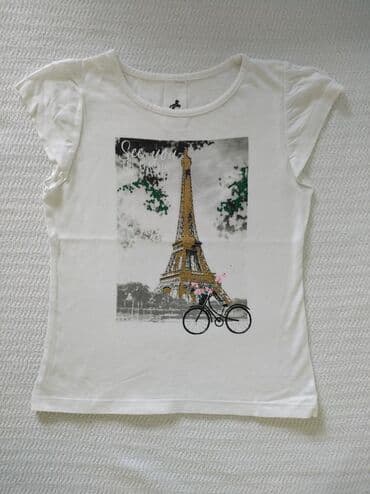 prsluk cena: Round neck, Short sleeve, 104-110 — 1