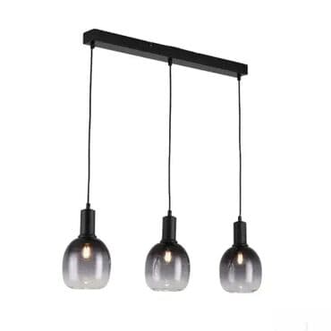 odeca i obuca za rad kupujemprodajem: Grlo: E27 Izvor svetla: max 3x 60W Materijal: Metal staklo Boja: BLACK — 1