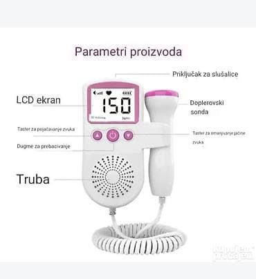 dormeo proizvodi: Prenosivi dopler za trudnice – uređaj za slušanje i praćenje otkucaja — 3
