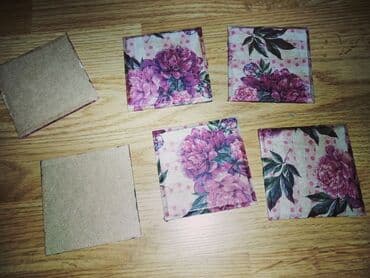 luminarc case za vino: Drveni dekupaz podmetaci mogu kao poklon za 8 mart bice umotani u — 5