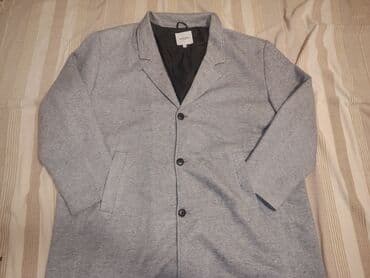 sivi tech fleece: Kaput, 4XL, bоја - Siva — 3