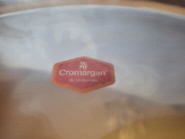 metalac posude za kafu i secer: Oval nov,vintaz za ribu 18/10 oznaka.WMF Cromargan Nemacka. Nov — 11
