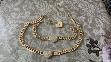 Setovi nakita: Set: Ogrlica, Materijal: Zlato