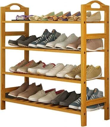 simpo regali za dnevni boravak: 💜CIPELARNIK 3000 din Četvoroslojna bambusova polica za cipele – — 4
