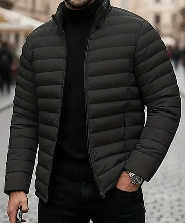 Headgear: Muška lagana prošivena jakna sa rajsferšlusom - Model: kratka, puffer — 4