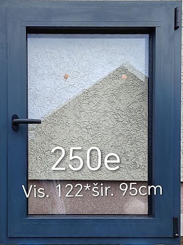 vazdusna biljka cena: Aluminijumski prozor sa jednim krilom i ručkom, tamno sive (antracit) — 1