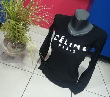 crop top c a: S (EU 36), Single-colored, color - Black — 2