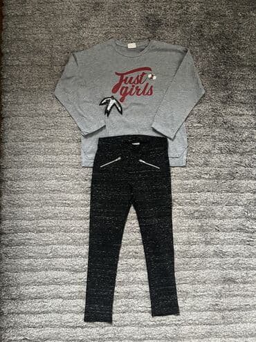 zimske pantalone za devojcice: Zara, Set: T-shirt, Trousers, 122-128 — 1