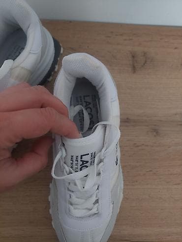 air max tn patike: Lacoste ženske patike – bele/ekru nijanse, model sa retro running — 4