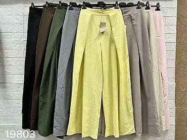 devojke za vece: Ženske široke pantalone sa visokim strukom - Kroj: široke nogavice — 2