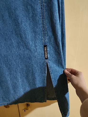 Suknje: Pliširana teksas suknja – Industry - Klasičan kroj olovka/prav — 2