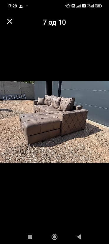 namestaj sid: Ugaona garnitura sa ležajem i prostorom za odlaganje - Moderni — 4