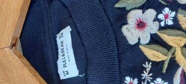 3 decembar duks: PULL&BEAR, M (EU 38), Floral, color - Black — 4