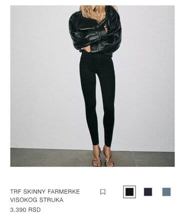nike tech fleece m: Farmerke zara skinny sculpt nove, imaju elastina visok struk, sive i — 13