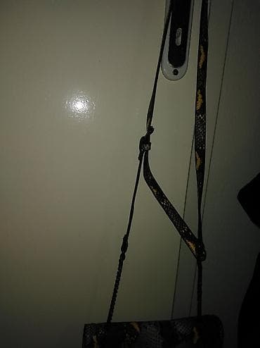 torbice bele: Torba preko ramena sa snake print dezénom - Materijal: eko-koža sa — 3