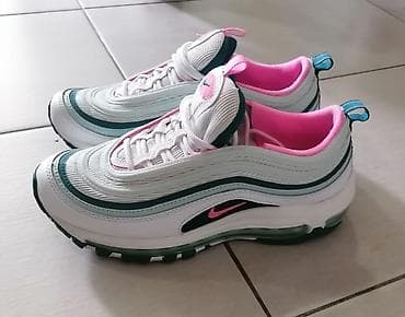 spicaste cizme na stiklu: Nike Air Max 97 patike – bela baza sa talasastim panelima u — 5