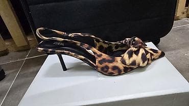 nine west cipele: ZARA ženske cipele – slingback salonke sa leopard printom - Model — 4