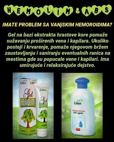 crni tek flis: Hemolim gel (gel protiv hemoroida) pomaže osobama kod problema — 1