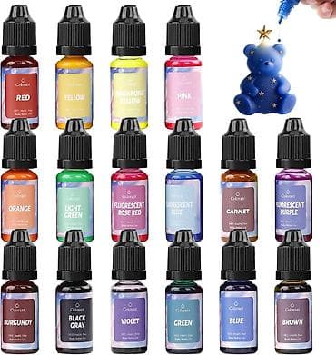 lidl igracke za novu godinu: DEWEL set tečnih boja za sapune – 16 x 10 ml, visoko koncentrisani — 1
