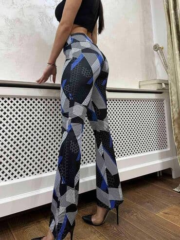 zvoncare pantalone prodaja: S (EU 36), M, XL, Visok struk, Zvoncare — 11