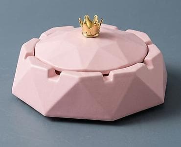 kako se puni lil solid 2.0: Metalna pepeljara sa poklopcem – elegantan geometrijski dizajn - — 1