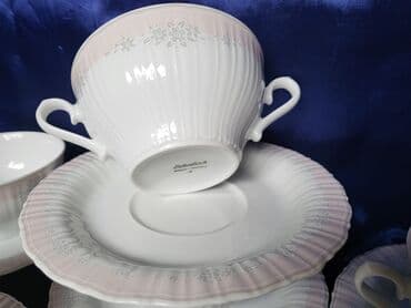 silikonski set za kuhinju: Cinije za supe,corbe itd.Eschenbach porcelan Bavaria 1960g+. Cinije 6 — 3