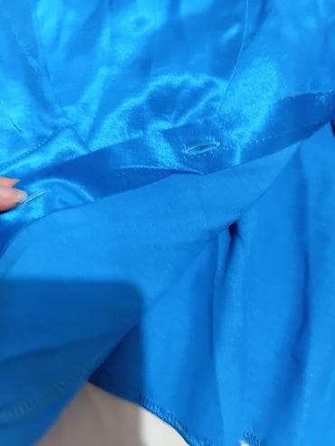 kosulja sl: PRIMARK košulja – satenski sjaj, tirkizno/plava - Brend: Primark - — 4