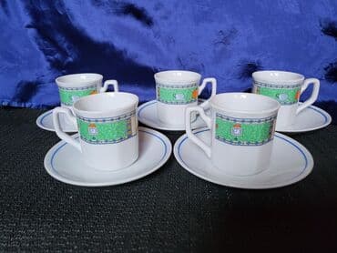 solje za caj: Soljice nove za kafu Zajecar porcelan iz 70ih. Soljice perfektne,na — 4