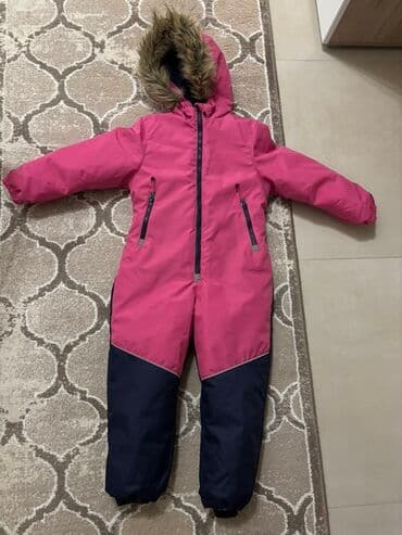Dečiji zimski skafander (roze/tamnoplavi) - Jednodijelni skafander sa