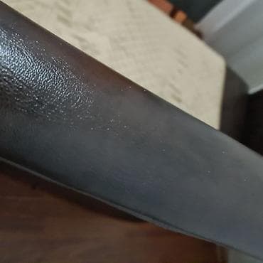 lejzi beg cena: Dvosede kožna sofa – tamno braon, klasičnog “club”/kofa dizajna sa — 7