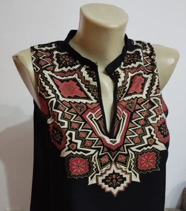 c a tunike: H&M, M (EU 38), Viscose, Geometrical, color - Black — 3